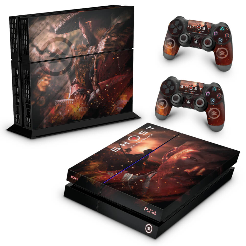Skin Anti-Rage PS4 Fat - Ghost of Tsushima - Pop Arte Skins