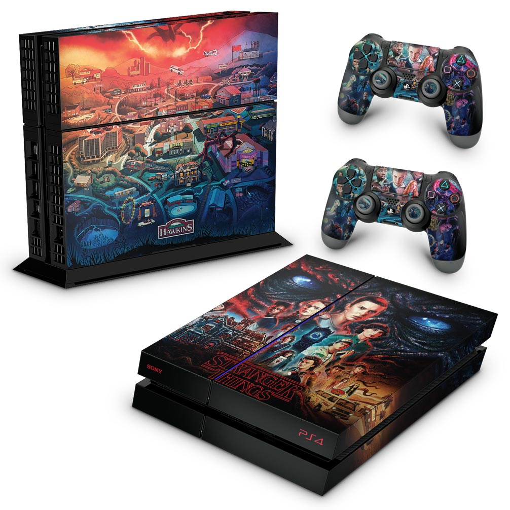 Skin Anti-Rage PS4 Fat - Stranger Things - Pop Arte Skins