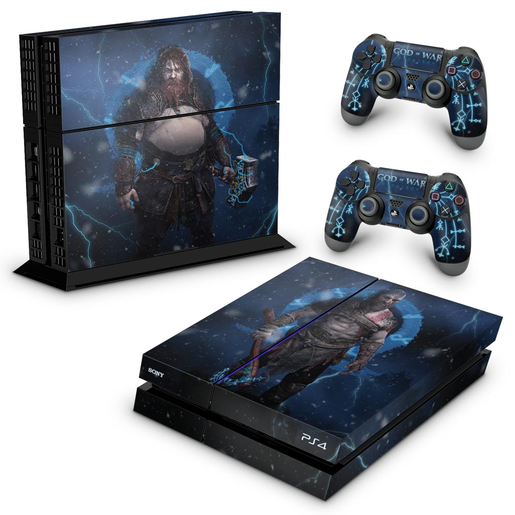 Skin Anti-Rage PS4 Fat - God of War Ragnarok B - Pop Arte Skins