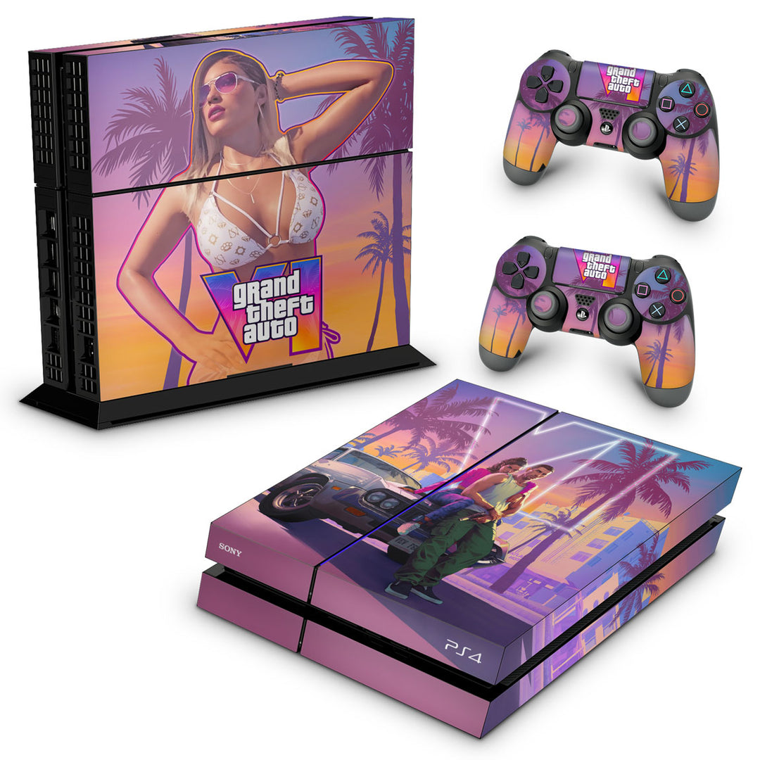Skin Anti-Rage PS4 Fat - GTA 6 VI - Pop Arte Skins