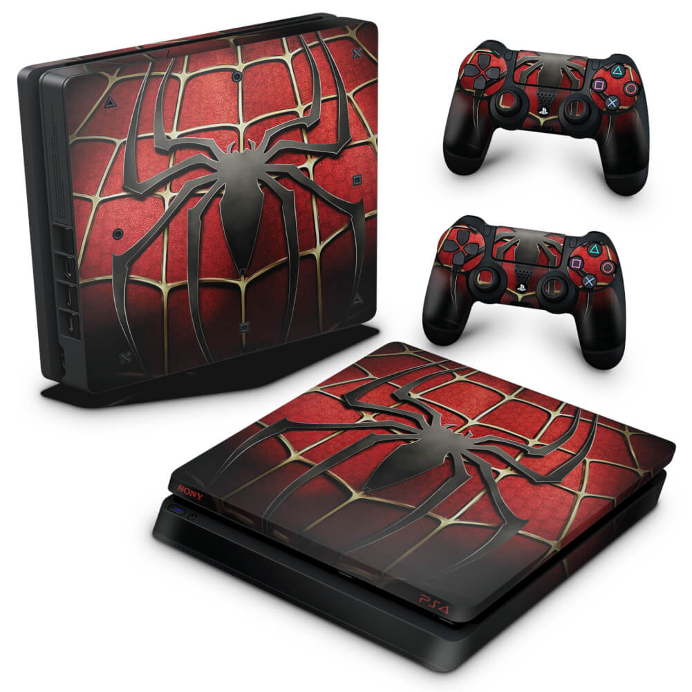 Skin Anti-Rage PS4 Slim - Spider Man - Homem Aranha