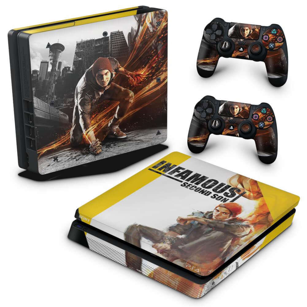 Skin Anti-Rage PS4 Slim - Infamous