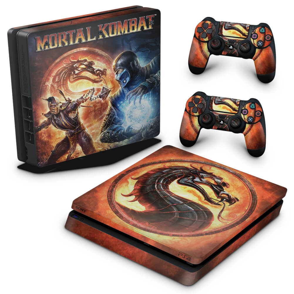 Skin Anti-Rage PS4 Slim - Mortal Kombat