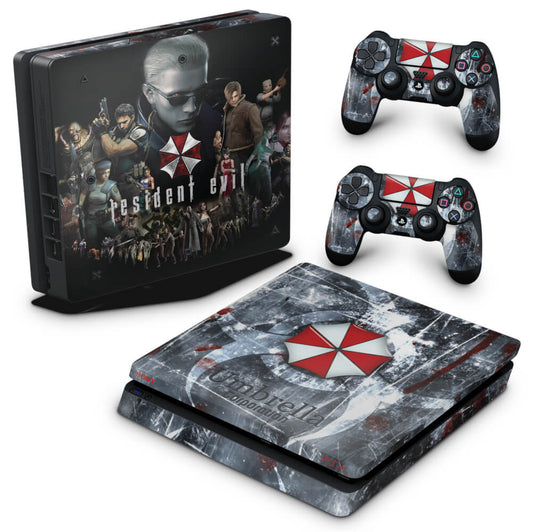 Skin Anti-Rage PS4 Slim - Resident Evil Umbrella