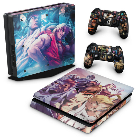 Skin Anti-Rage PS4 Slim - Street Fighter