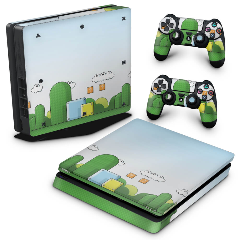 Skin Anti-Rage PS4 Slim - Super Mario