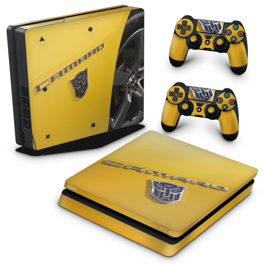 Skin Anti-Rage PS4 Slim - Camaro - Transformers
