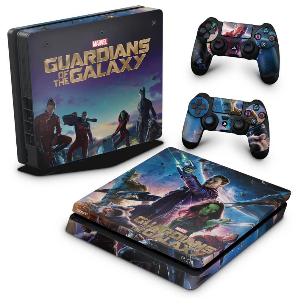 Skin Anti-Rage PS4 Slim - Guardioes da Galaxia