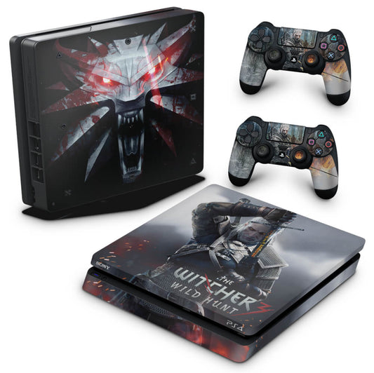 Skin Anti-Rage PS4 Slim - The Witcher #A