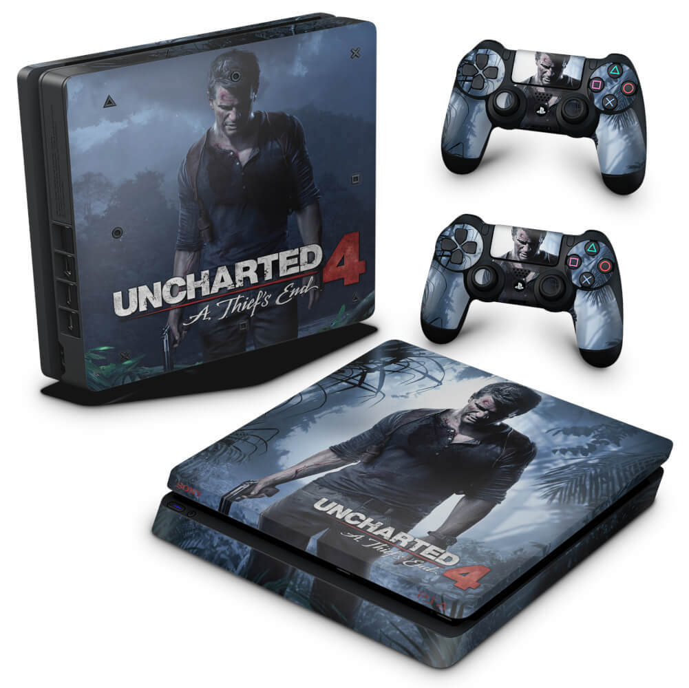 Skin Anti-Rage PS4 Slim - Uncharted 4