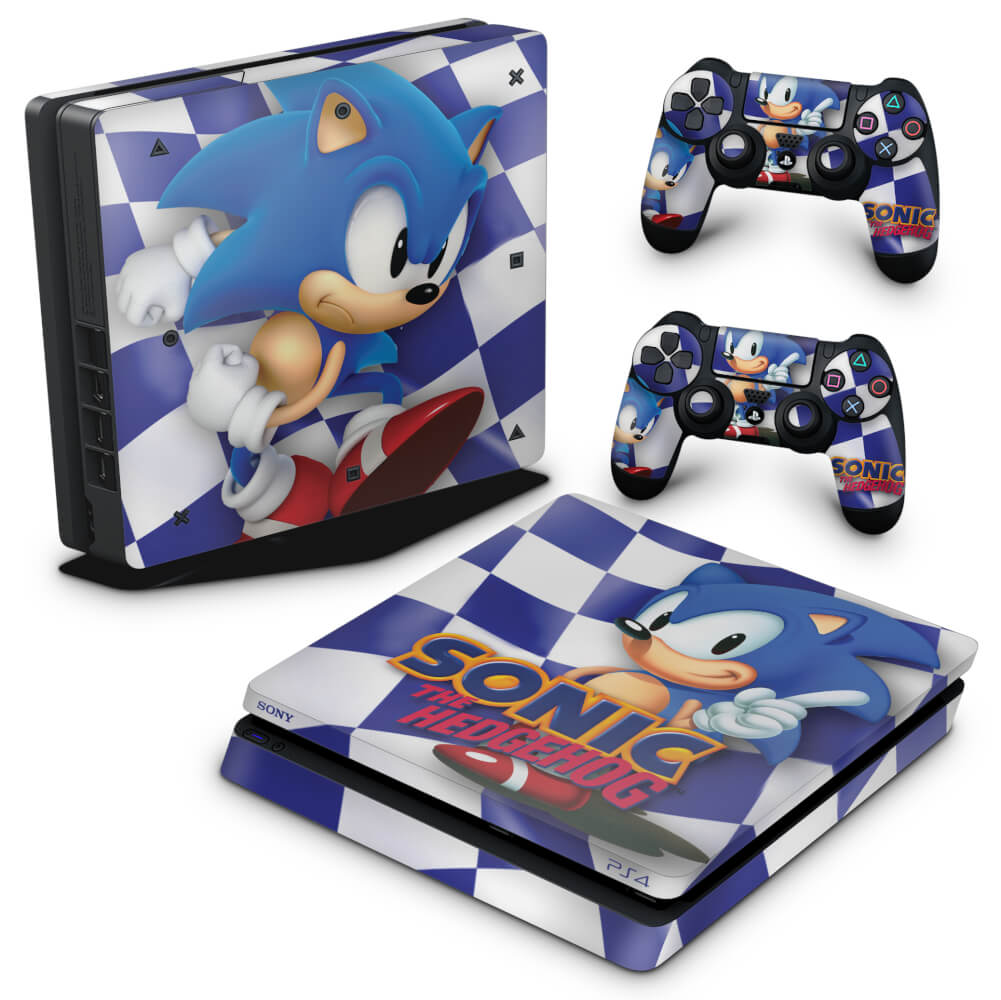 Skin Anti-Rage PS4 Slim - Sonic The Hedgehog