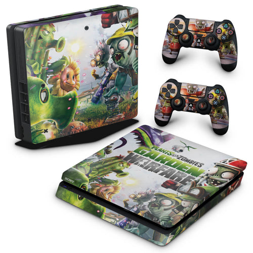 Skin Anti-Rage PS4 Slim - Plants Vs Zombies Garden Warfare
