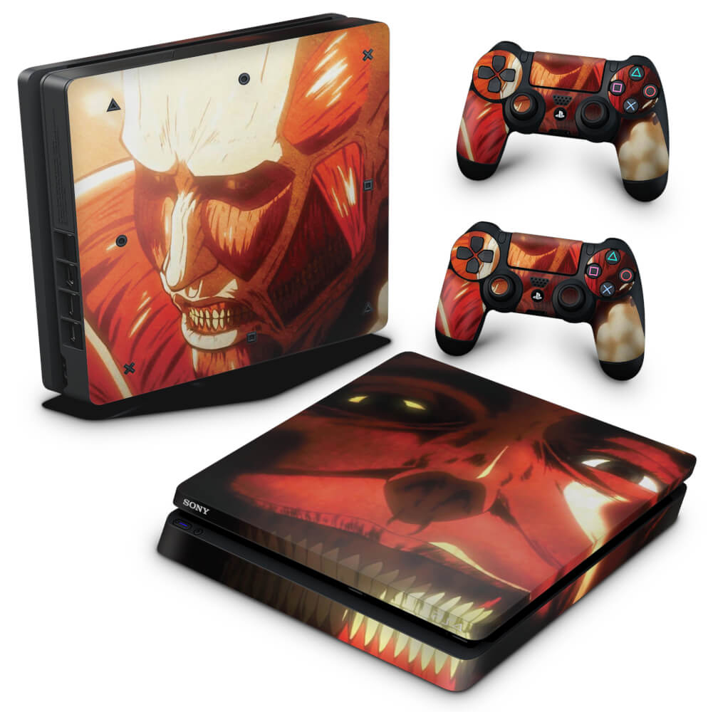 Skin Anti-Rage PS4 Slim - Attack On Titan - shingeki no kyojin #B
