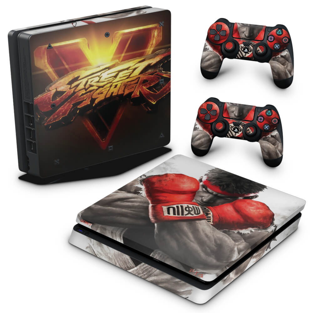 Skin Anti-Rage PS4 Slim - Street Fighter V