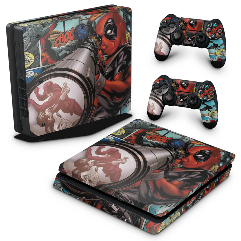 Skin Anti-Rage PS4 Slim - Deadpool