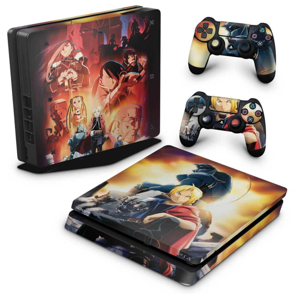 Skin Anti-Rage PS4 Slim - Fullmetal Alchemist: Brotherhood