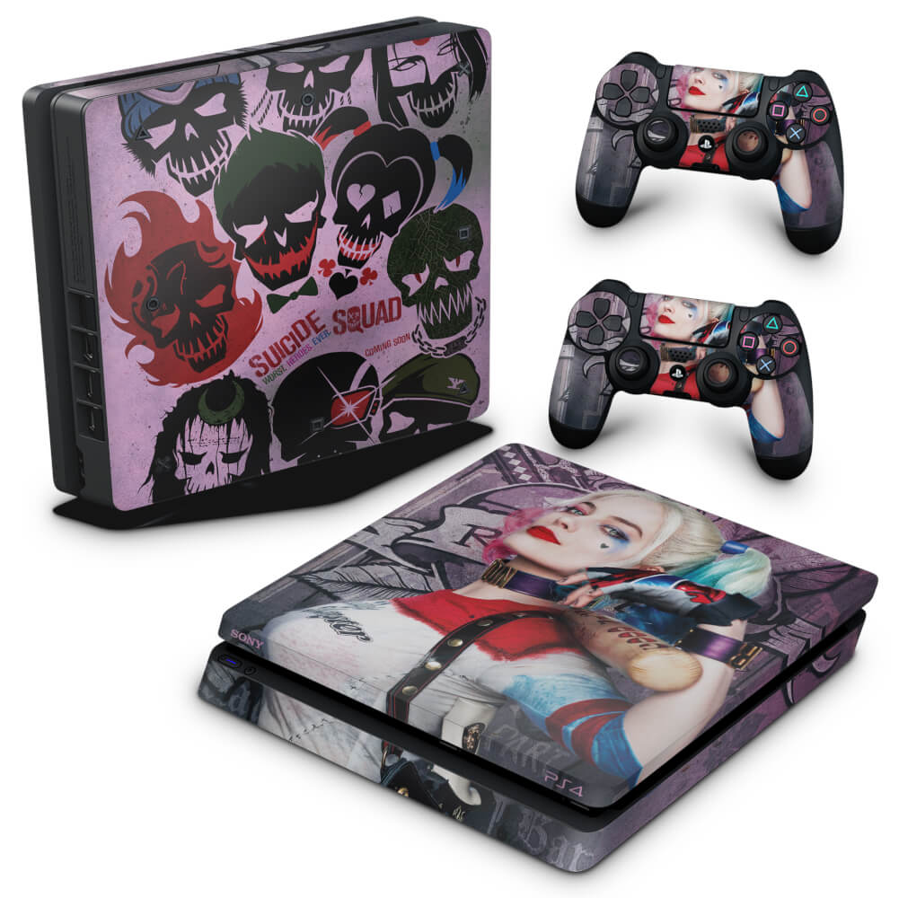Skin Anti-Rage PS4 Slim - Esquadrão Suicida #C