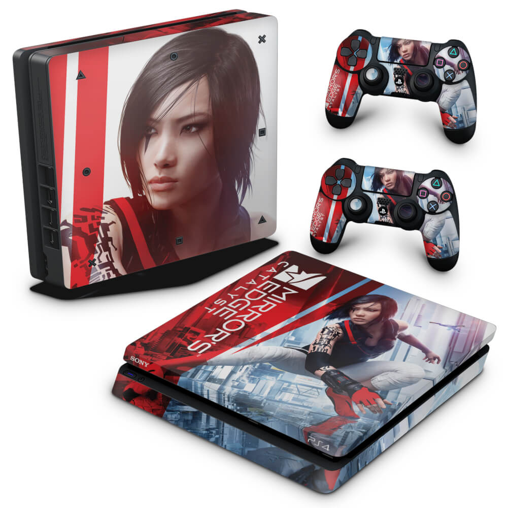 Skin Anti-Rage PS4 Slim - Mirror's Edge Catalyst