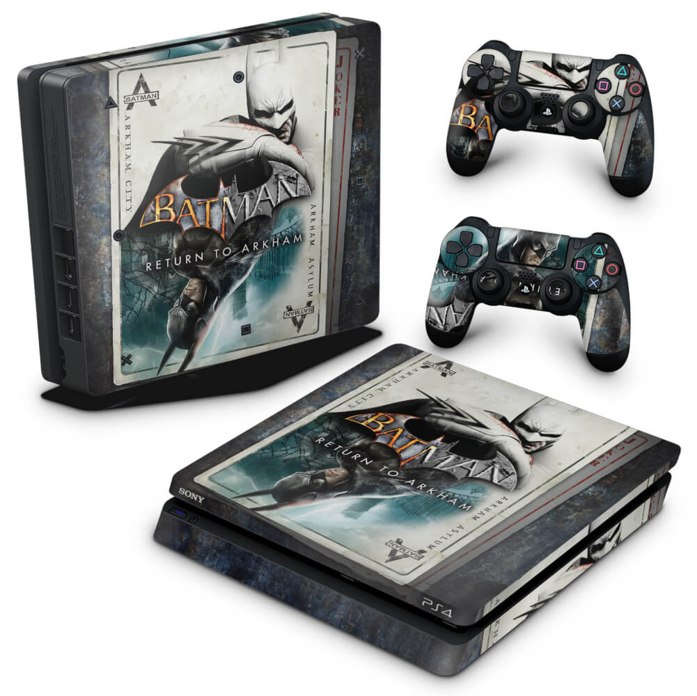 Skin Anti-Rage PS4 Slim - Batman Return to Arkham