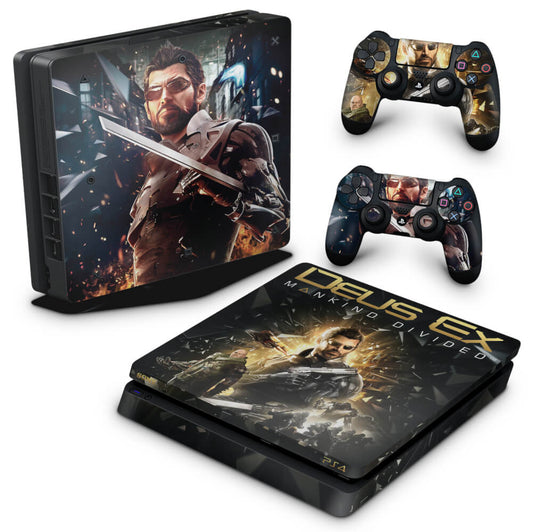 Skin Anti-Rage PS4 Slim - Deus Ex: Mankind Divided