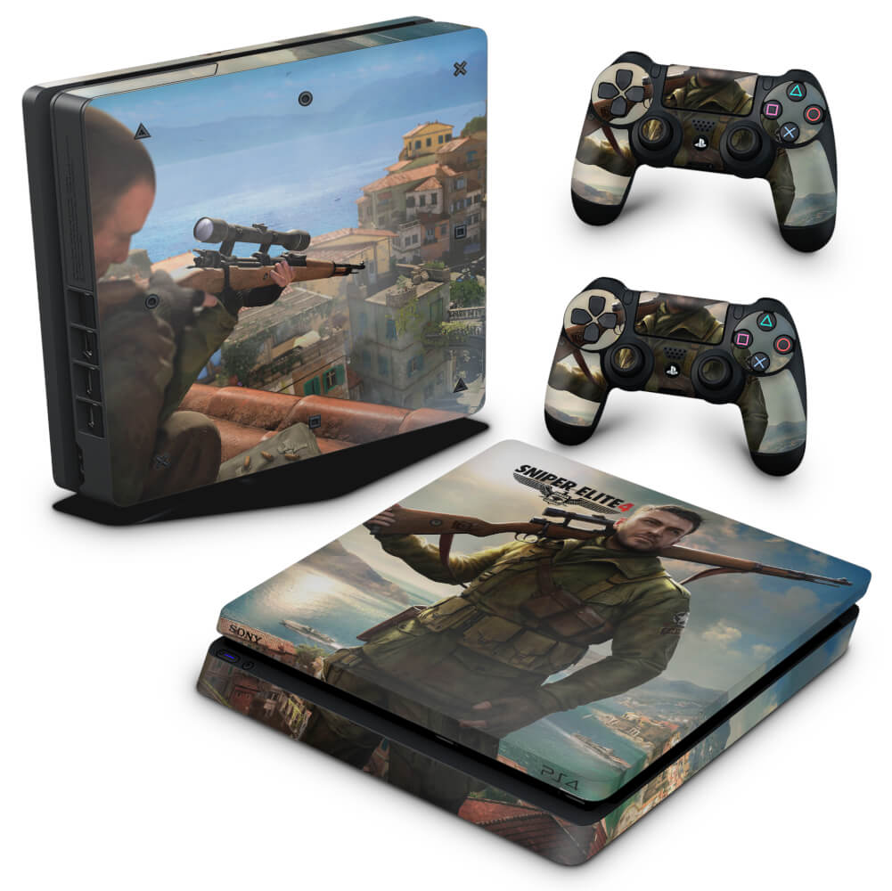 Skin Anti-Rage PS4 Slim - Sniper Elite 4