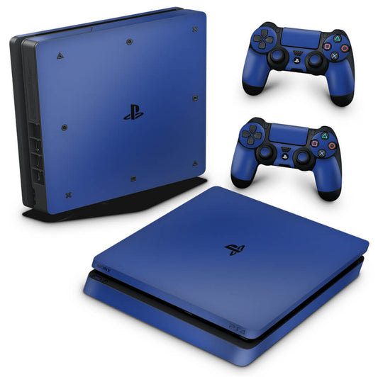 Skin Anti-Rage PS4 Slim - Azul Escuro