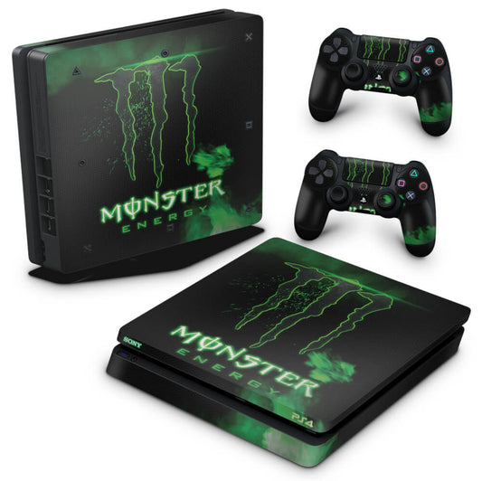PS4 Slim Skin Anti-Rage - Monster Energy Drink