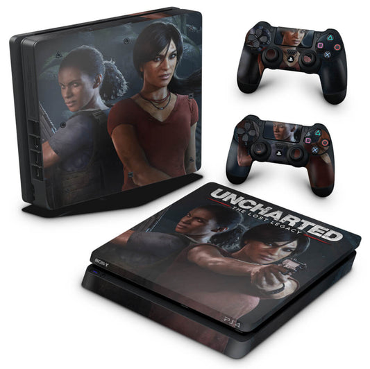 PS4 Slim Skin Anti-Rage - Uncharted Lost Legacy