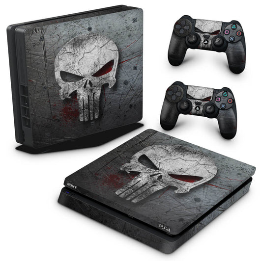 PS4 Slim Skin Anti-Rage - The Punisher Justiceiro #b
