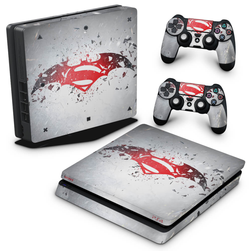 Skin Anti-Rage PS4 Slim - Batman vs Superman Logo