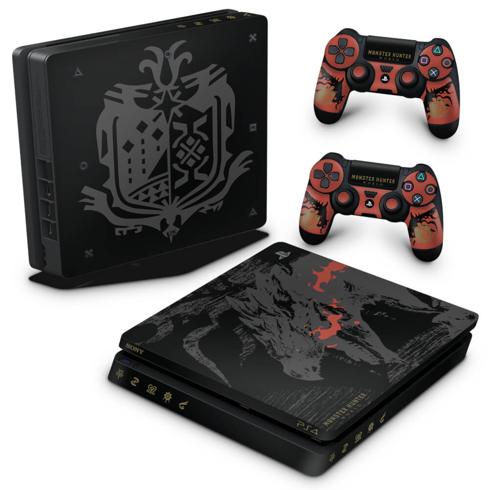 Skin Anti-Rage PS4 Slim - Monster Hunter Edition