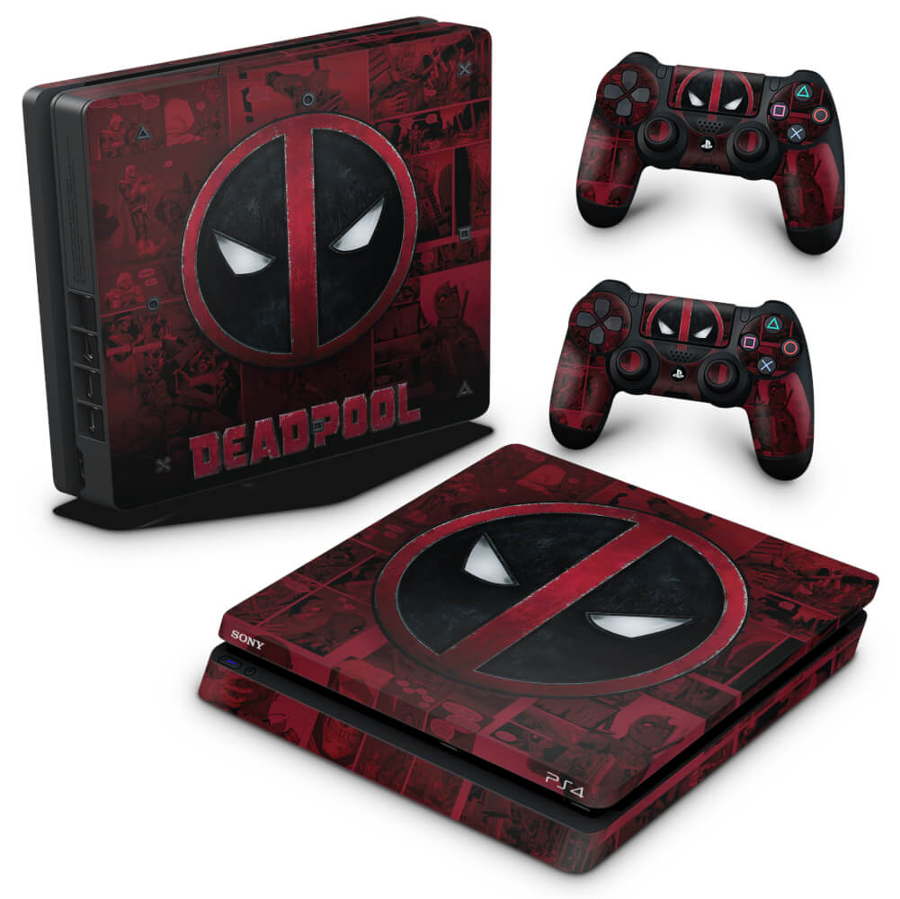 Skin Anti-Rage PS4 Slim - Deadpool Comics