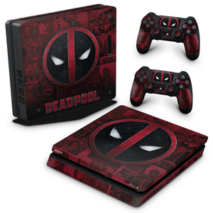 Skin Anti-Rage PS4 Slim - Deadpool Comics