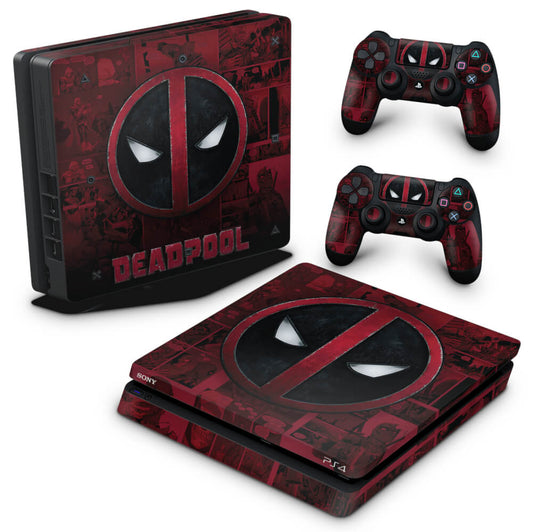 PS4 Slim Skin Anti-Rage - Deadpool Comics