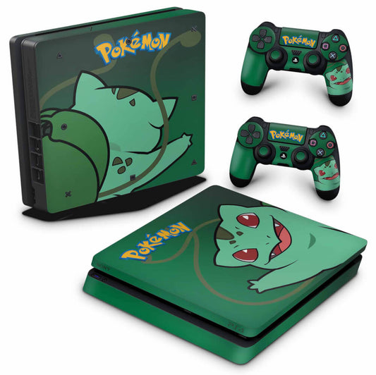 PS4 Slim Skin Anti-Rage - Pokemon Bulbasaur
