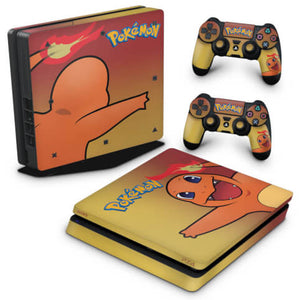Skin Anti-Rage PS4 Slim - Pokemon Charmander
