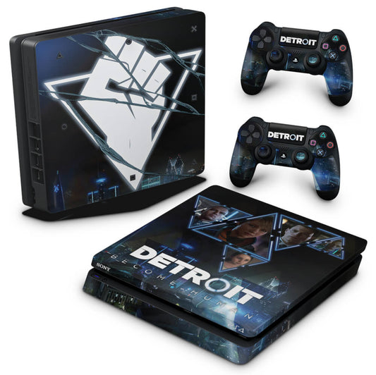 PS4 Slim Skin Anti-Rage - Detroit Become Human