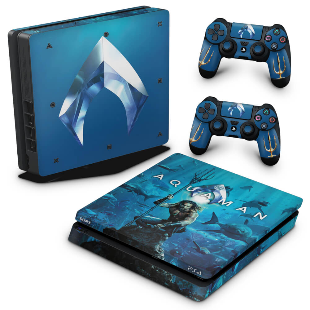 PS4 Slim Skin Anti-Rage - Aquaman