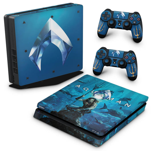 PS4 Slim Skin Anti-Rage - Aquaman