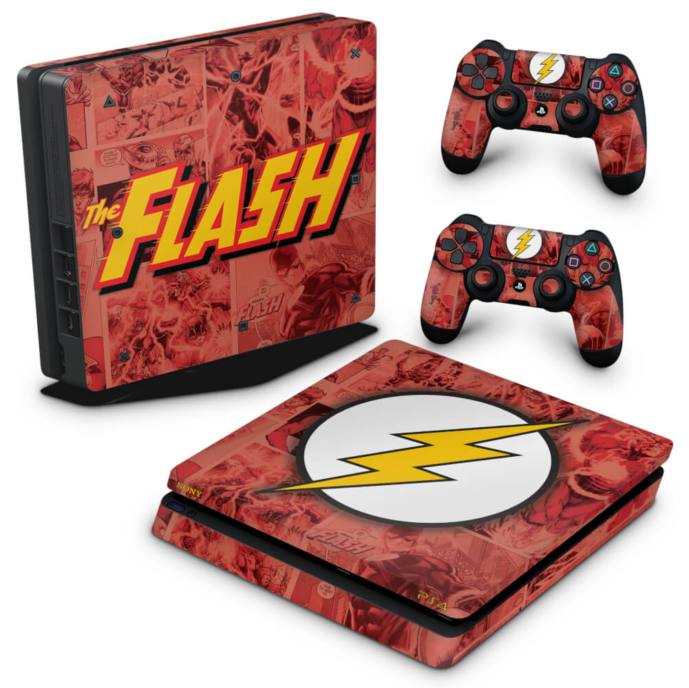 PS4 Slim Skin Anti-Rage - The Flash Comics