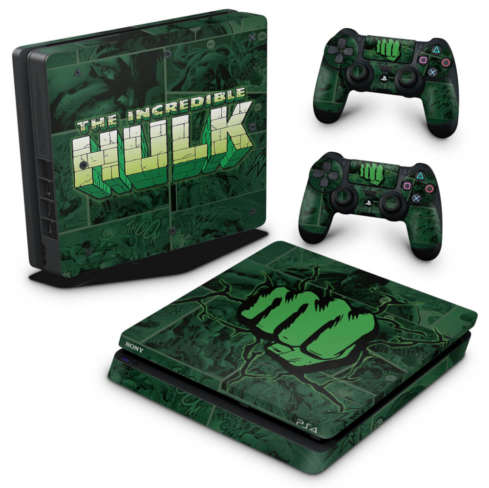 PS4 Slim Skin Anti-Rage - Hulk Comics