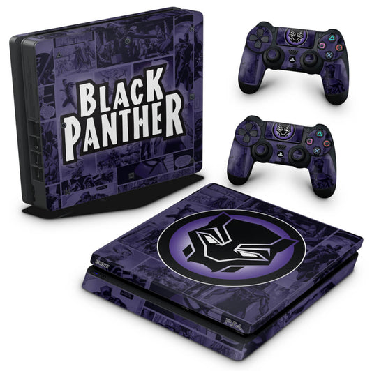 PS4 Slim Skin Anti-Rage - Pantera Negra Comics
