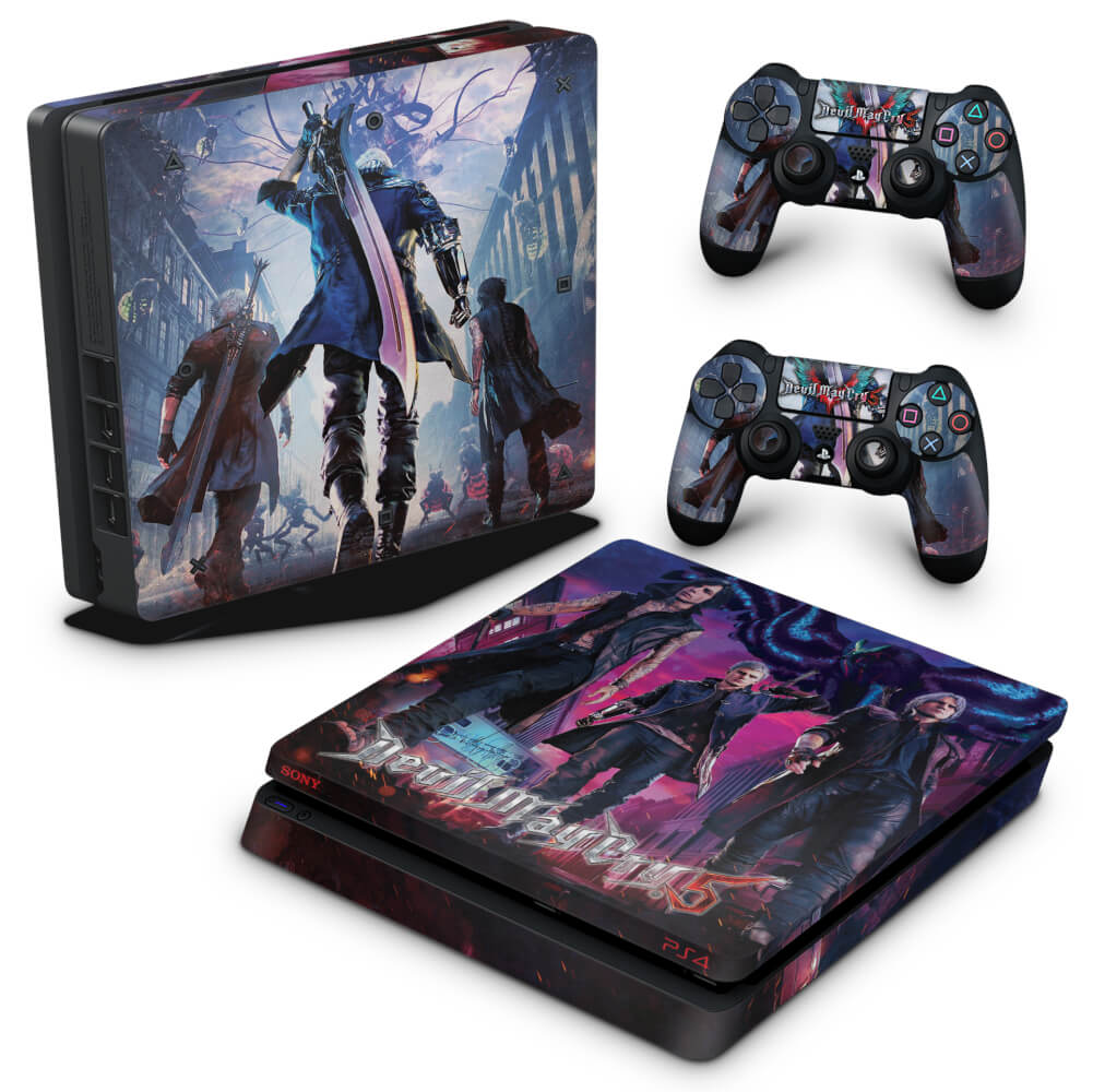 Skin Anti-Rage PS4 Slim - Devil May Cry 5