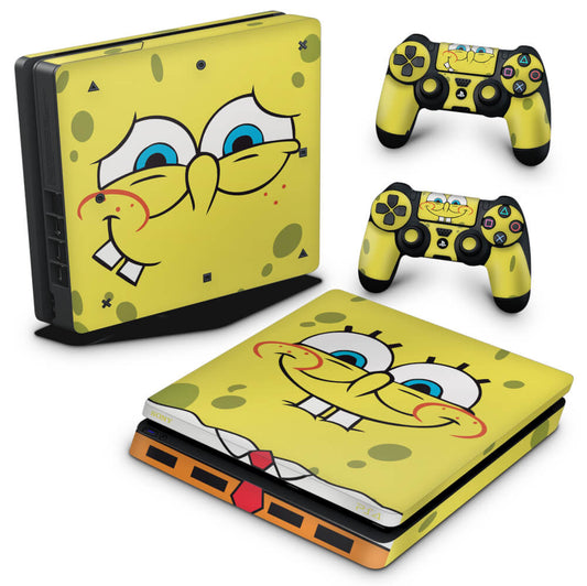 PS4 Slim Skin Anti-Rage - Bob Esponja