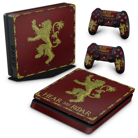 PS4 Slim Skin Anti-Rage - Game Of Thrones Lannister