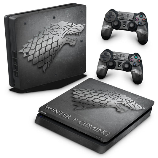 PS4 Slim Skin Anti-Rage - Game Of Thrones Stark