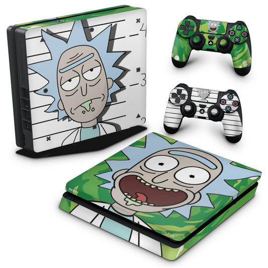 PS4 Slim Skin Anti-Rage - Rick Rick and Morty