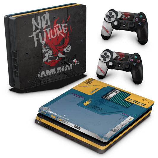 PS4 Slim Skin Anti-Rage - Cyberpunk 2077 Bundle