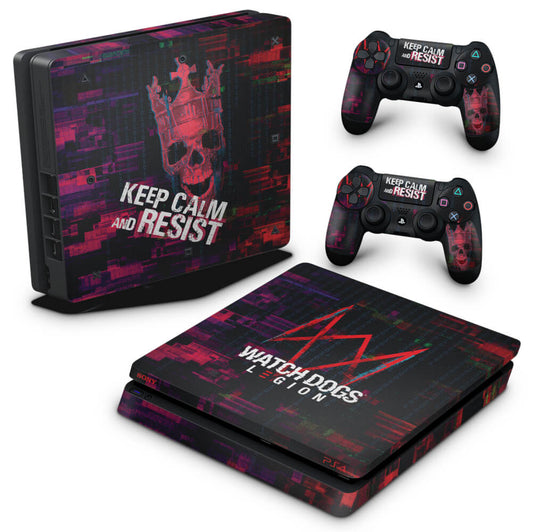 PS4 Slim Skin Anti-Rage - Watch Dogs Legion