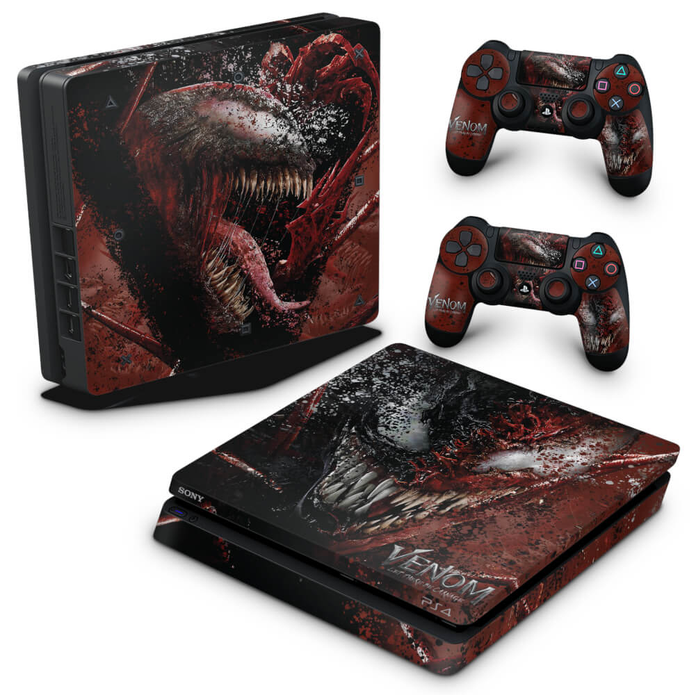 PS4 Slim Skin Anti-Rage - Venom Tempo de Carnificina